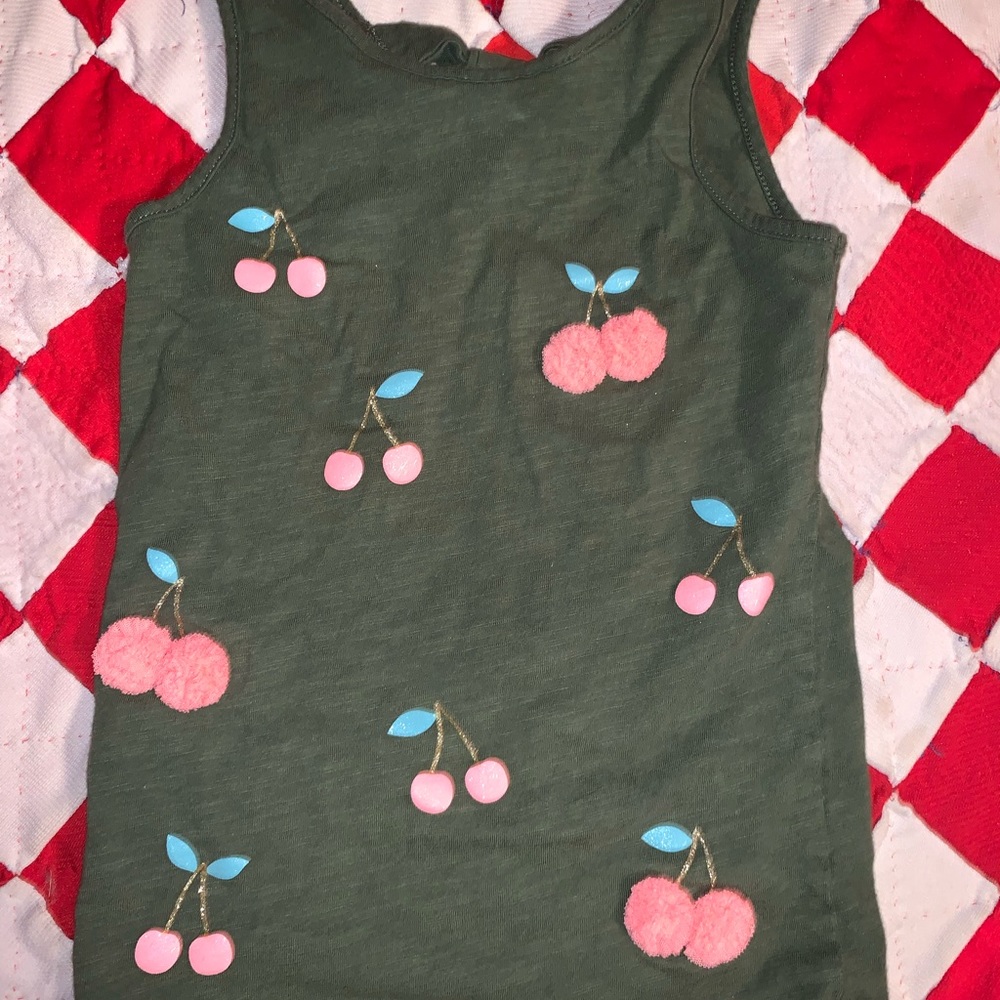 Carter’s Kids Green Cherries Sleeveless Tank Top